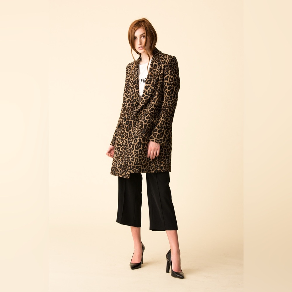 VERONICA BEARD SENNA DICKEY COAT - LEOPARD